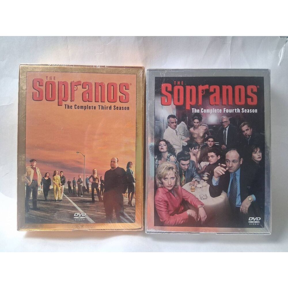 The Sopranos Complete 3rd and 4th Seasons DVD Sets- Sealed + Bonus Features